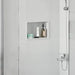 Douche Niche Wit 30 x 20 x 9,5 cm Roestvrij staal