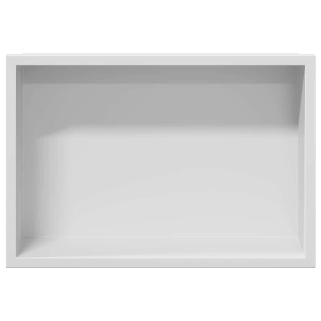 Douche Niche Wit 30 x 20 x 9,5 cm Roestvrij staal