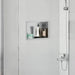 Douche Niche zilver 30 x 20 x 9,5 cm Roestvrij staal