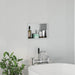 Douche Niche zilver 30 x 20 x 9,5 cm Roestvrij staal