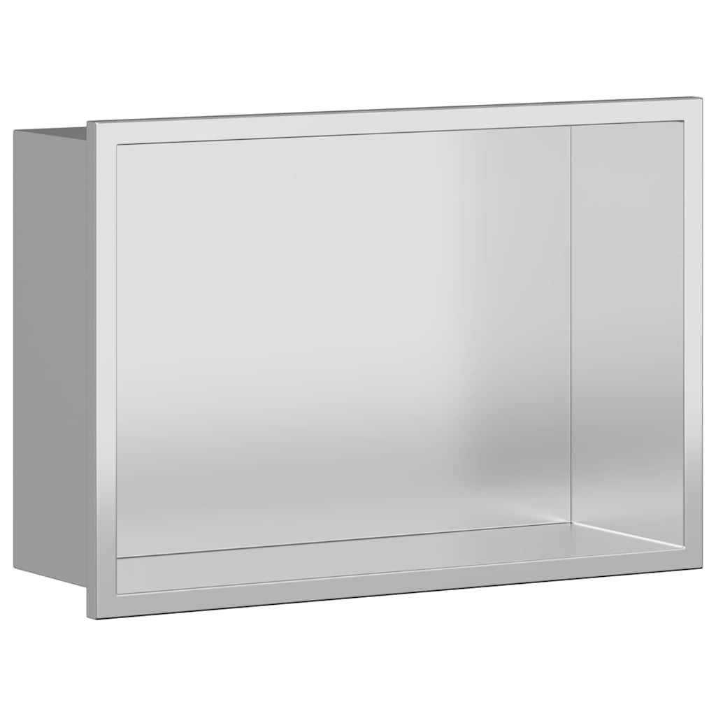 Douche Niche zilver 30 x 20 x 9,5 cm Roestvrij staal