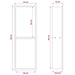 Douche Niche Zwart 60 x 20 x 9,5 cm Roestvrij staal