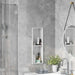 Douche Niche Wit 60 x 20 x 9,5 cm Roestvrij staal