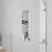 Douche Niche Wit 60 x 20 x 9,5 cm Roestvrij staal