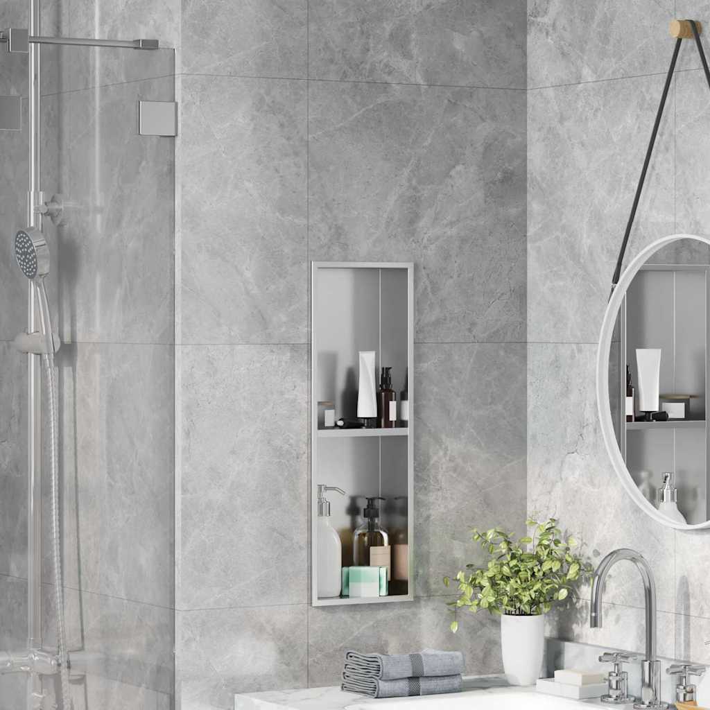 Douche Niche Zilver 60 x 20 x 9,5 cm Roestvrij staal