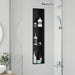Douche Niche Zwart 90 x 20 x 9,5 cm Roestvrij staal