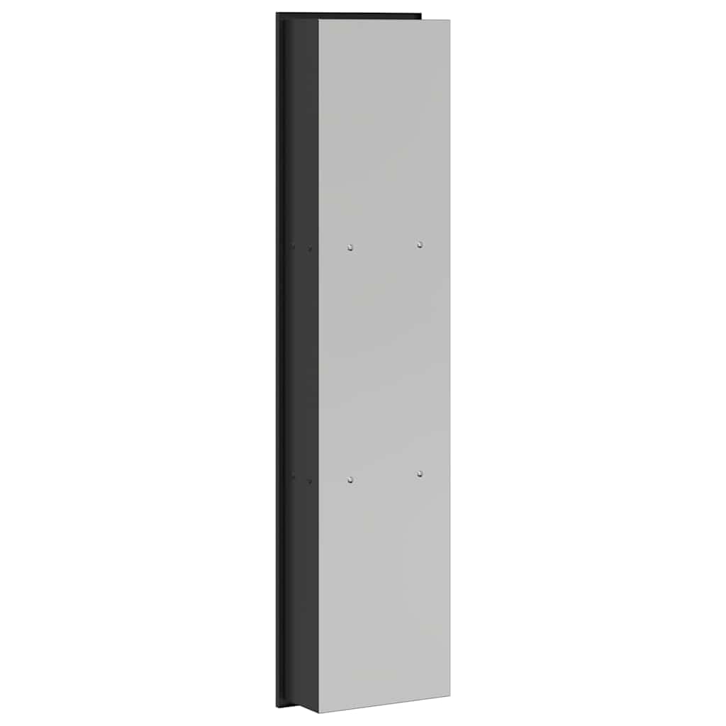 Douche Niche Zwart 90 x 20 x 9,5 cm Roestvrij staal