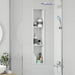 Douche Niche Wit 90 x 20 x 9,5 cm Roestvrij staal