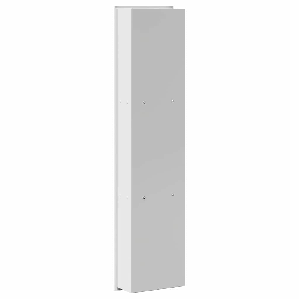 Douche Niche Wit 90 x 20 x 9,5 cm Roestvrij staal