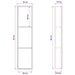 Douche Niche Wit 90 x 20 x 9,5 cm Roestvrij staal
