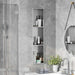 Douche Niche Zilver 90 x 20 x 9,5 cm Roestvrij staal