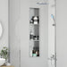 Douche Niche Zilver 90 x 20 x 9,5 cm Roestvrij staal