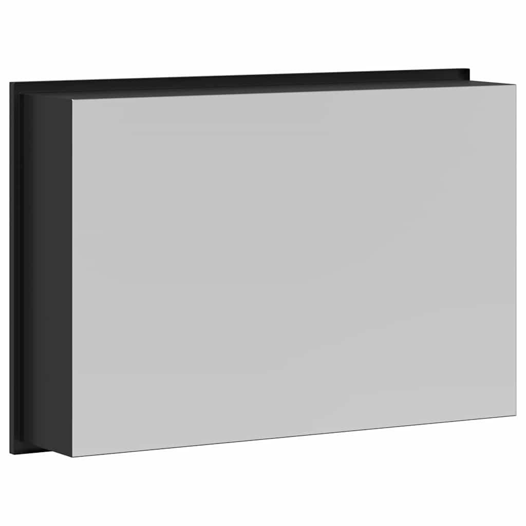 Douche Niche Zwart 45 x 30 x 9,5 cm Roestvrij staal