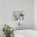 Douche Niche Wit 45 x 30 x 9,5 cm Roestvrij staal