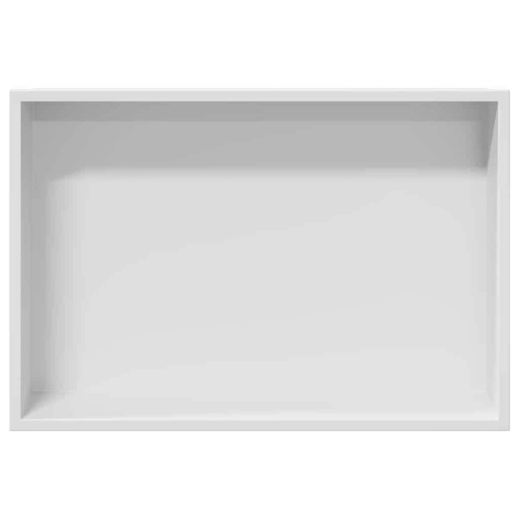 Douche Niche Wit 45 x 30 x 9,5 cm Roestvrij staal