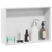 Douche Niche Wit 45 x 30 x 9,5 cm Roestvrij staal