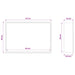 Douche Niche Wit 45 x 30 x 9,5 cm Roestvrij staal
