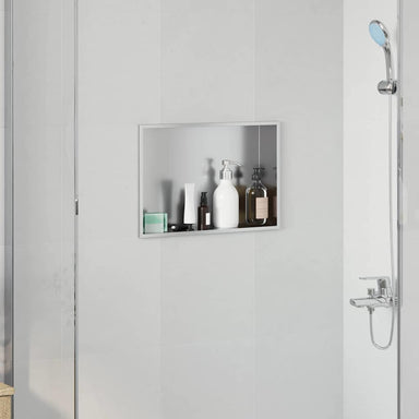 Douche Niche Zilver 45 x 30 x 9,5 cm Roestvrij staal