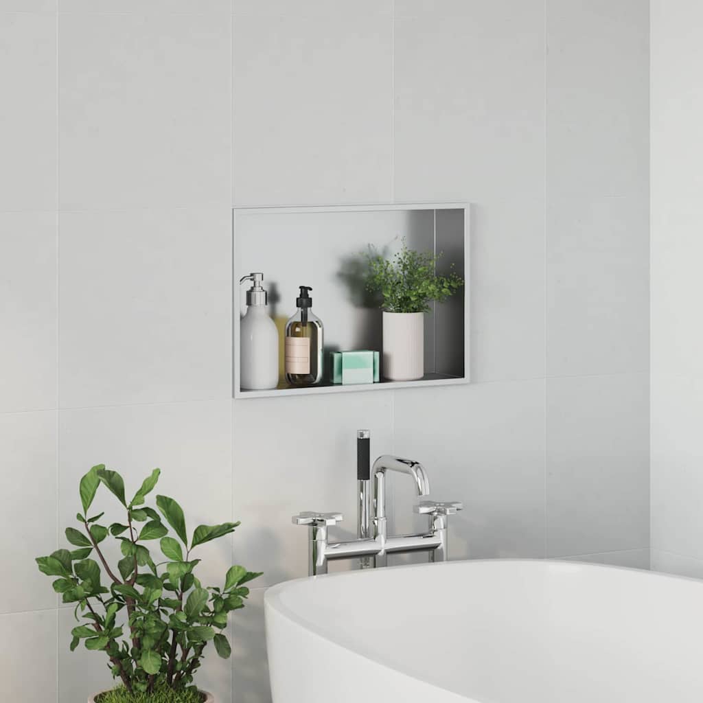 Douche Niche Zilver 45 x 30 x 9,5 cm Roestvrij staal