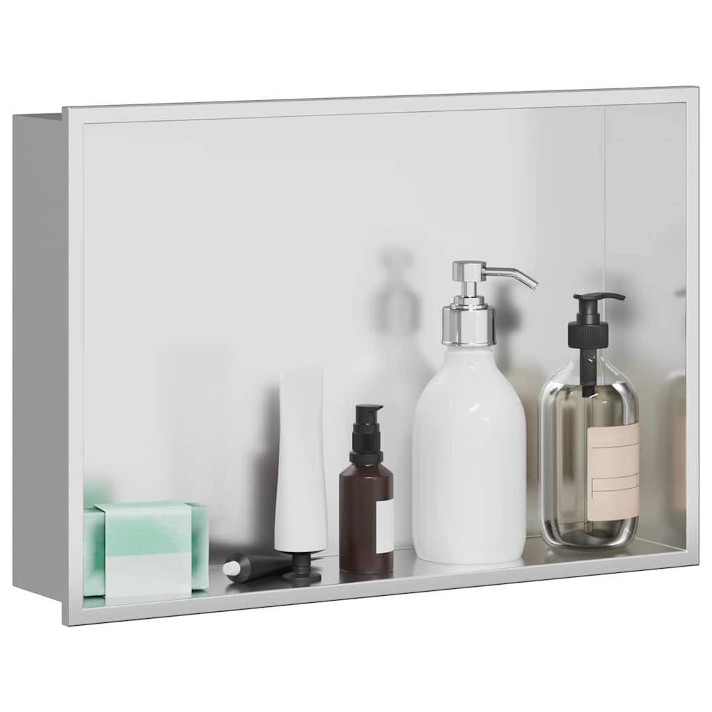 Douche Niche Zilver 45 x 30 x 9,5 cm Roestvrij staal