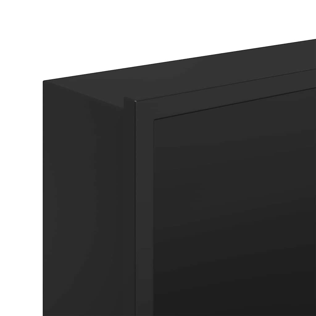 Douche Niche Zwart 75 x 30 x 9,5 cm Roestvrij staal