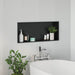 Douche Niche Zwart 75 x 30 x 9,5 cm Roestvrij staal