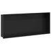 Douche Niche Zwart 75 x 30 x 9,5 cm Roestvrij staal