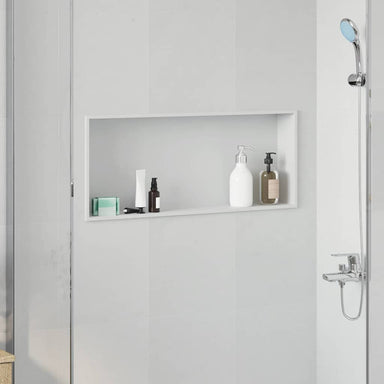 Douche Niche Wit 75 x 30 x 9,5 cm Roestvrij staal