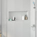 Douche Niche Wit 75 x 30 x 9,5 cm Roestvrij staal