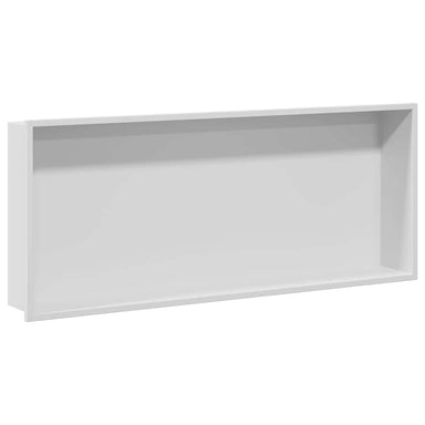 Douche Niche Wit 75 x 30 x 9,5 cm Roestvrij staal
