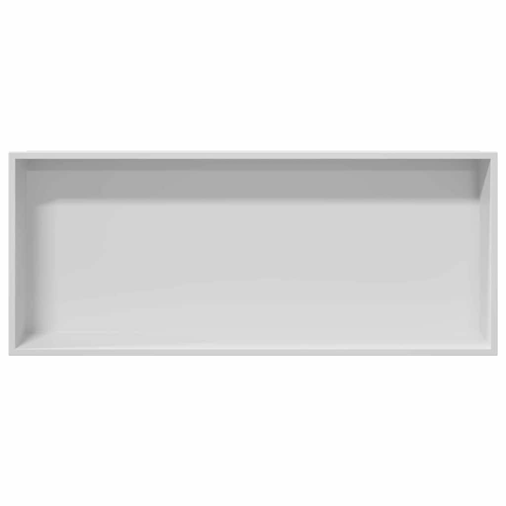 Douche Niche Wit 75 x 30 x 9,5 cm Roestvrij staal
