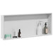 Douche Niche Wit 75 x 30 x 9,5 cm Roestvrij staal