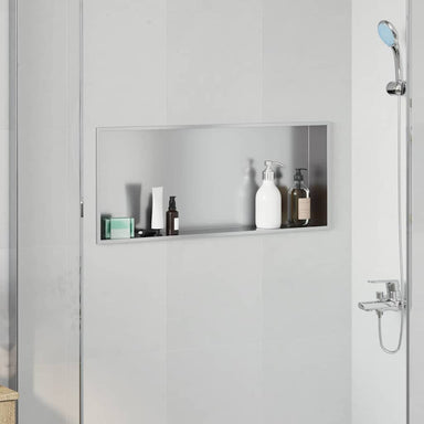 Douche Niche Zilver 75 x 30 x 9,5 cm Roestvrij staal