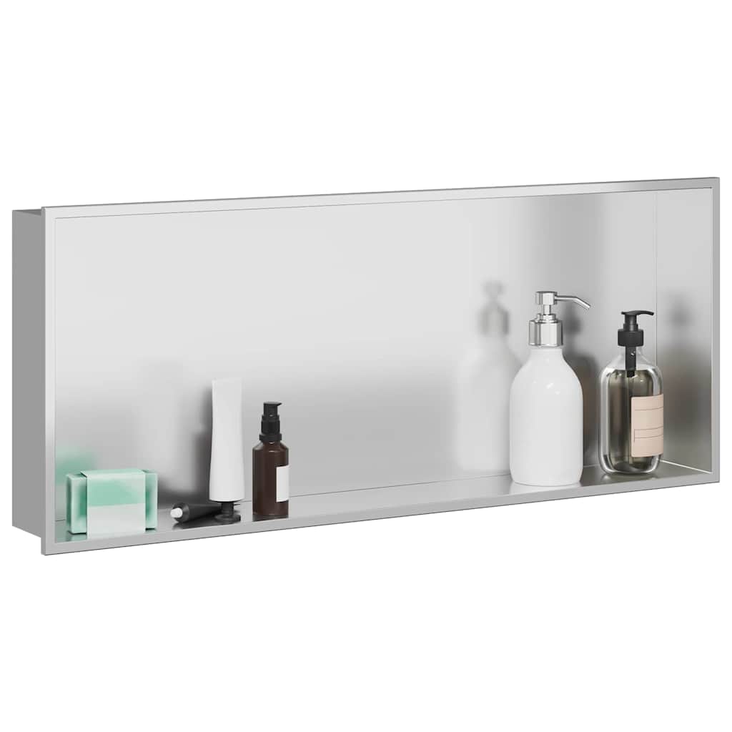 Douche Niche Zilver 75 x 30 x 9,5 cm Roestvrij staal