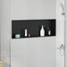 Douche Niche Zwart 90 x 30 x 9,5 cm Roestvrij staal