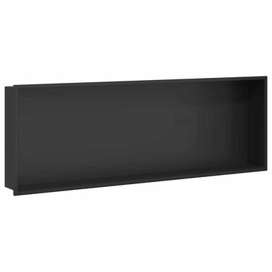 Douche Niche Zwart 90 x 30 x 9,5 cm Roestvrij staal