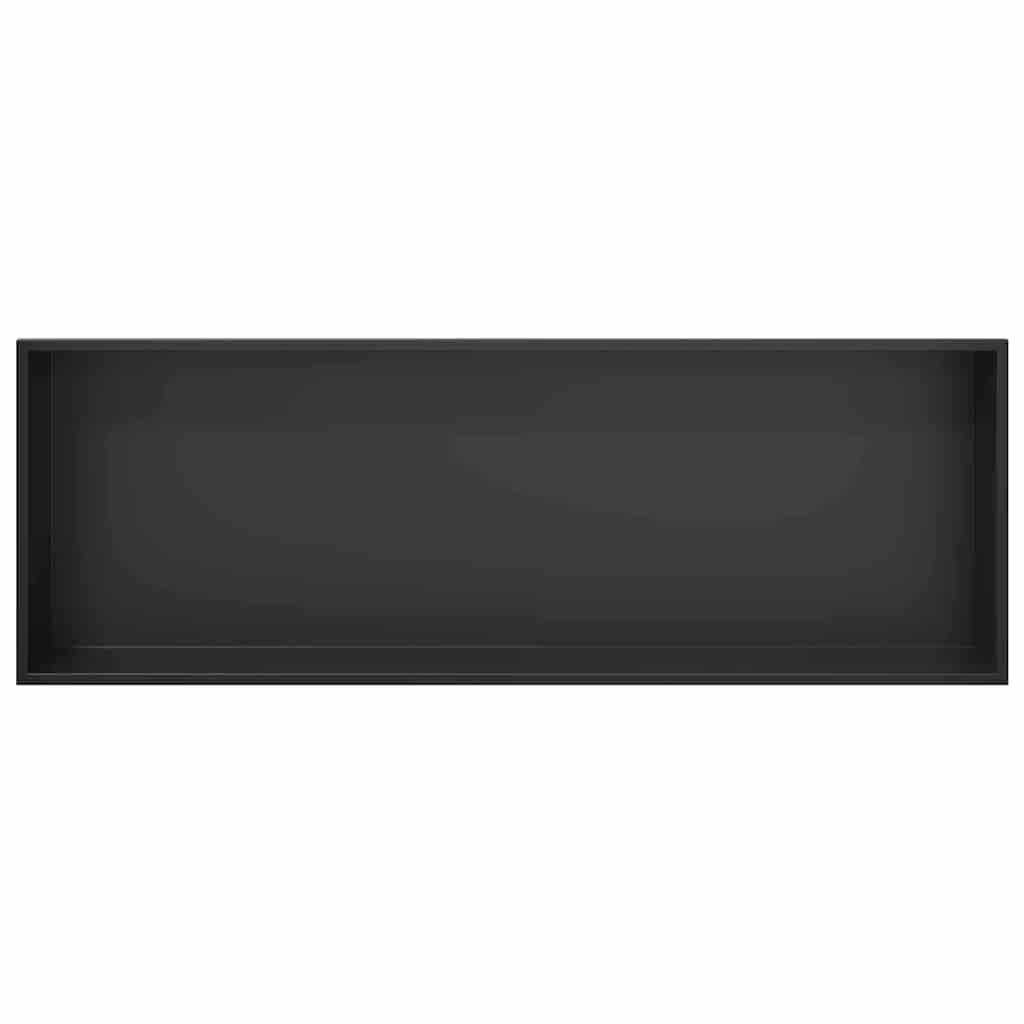 Douche Niche Zwart 90 x 30 x 9,5 cm Roestvrij staal