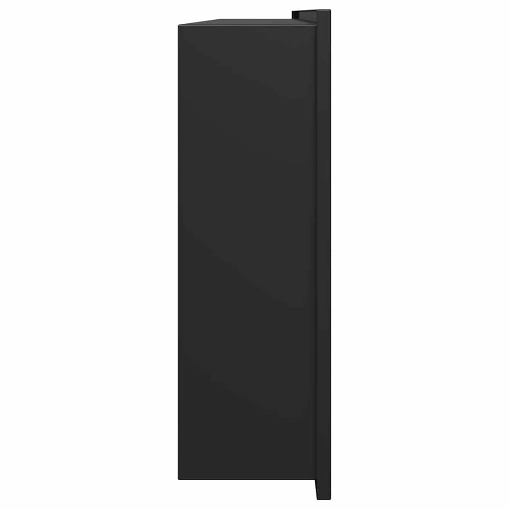 Douche Niche Zwart 90 x 30 x 9,5 cm Roestvrij staal