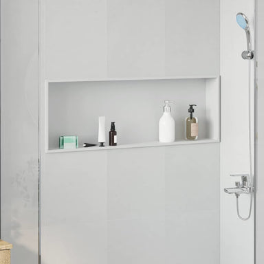 Douche Niche Wit 90 x 30 x 9,5 cm Roestvrij staal