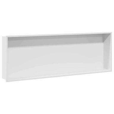 Douche Niche Wit 90 x 30 x 9,5 cm Roestvrij staal