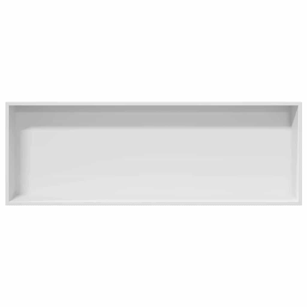 Douche Niche Wit 90 x 30 x 9,5 cm Roestvrij staal