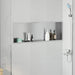 Douche Niche zilver 90 x 30 x 9,5 cm Roestvrij staal