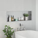 Douche Niche zilver 90 x 30 x 9,5 cm Roestvrij staal