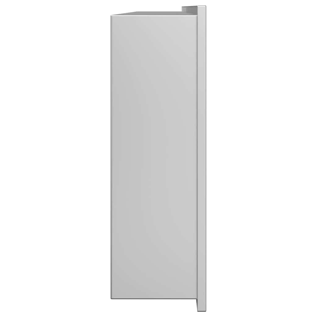 Douche Niche zilver 90 x 30 x 9,5 cm Roestvrij staal