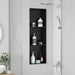 Inbouwnis douche Zwart 92 x 32 x 10 cm Roestvrij staal