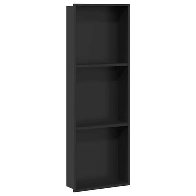 Inbouwnis douche Zwart 92 x 32 x 10 cm Roestvrij staal