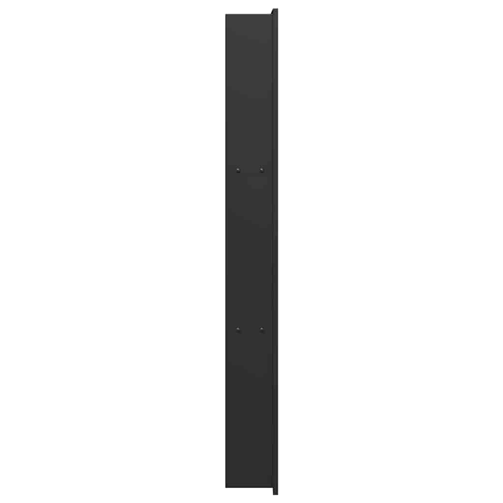 Inbouwnis douche Zwart 92 x 32 x 10 cm Roestvrij staal
