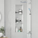 Douche Niche Wit 90 x 30 x 9,5 cm Roestvrij staal