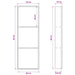 Douche Niche Wit 90 x 30 x 9,5 cm Roestvrij staal