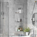 Douche Niche Zilver 90 x 30 x 9,5 cm Roestvrij staal